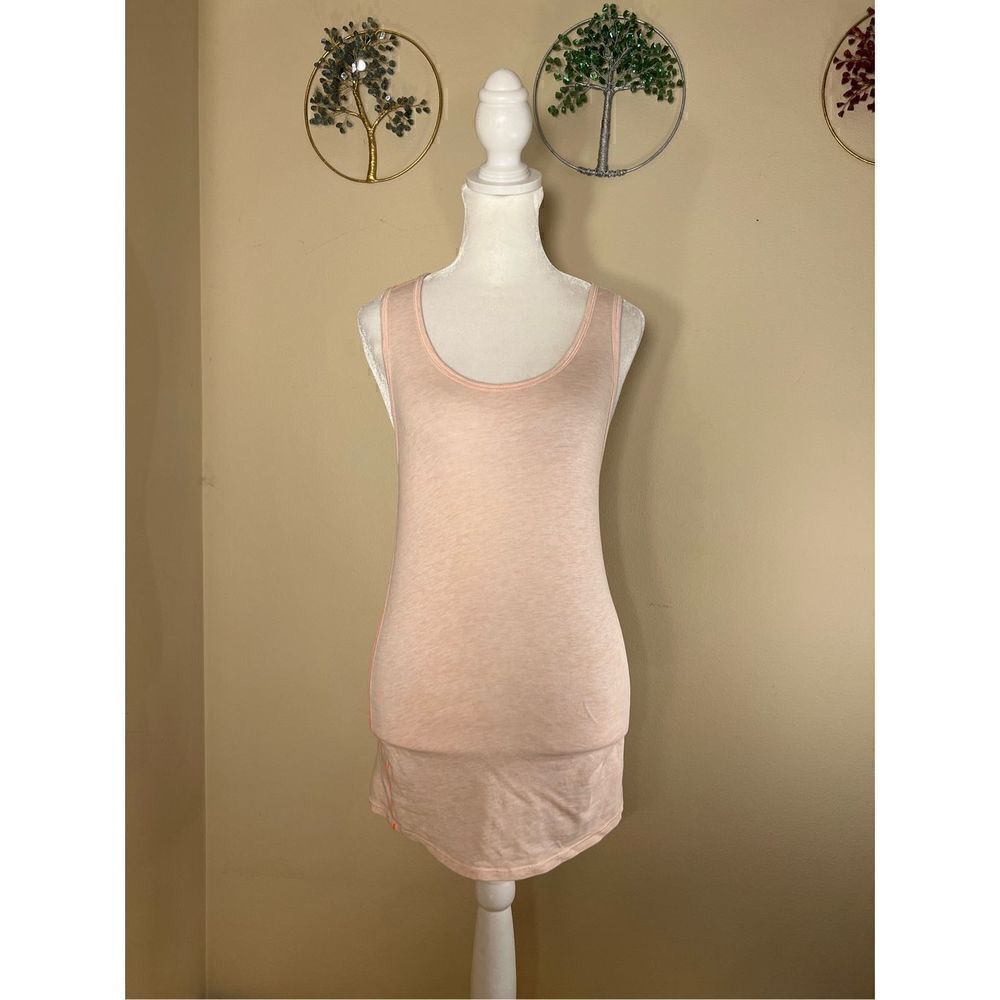 Lululemon Heathered Peach Pink Cool Racerback Tank Top Size 2